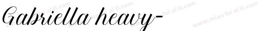 Gabriella heavy字体转换